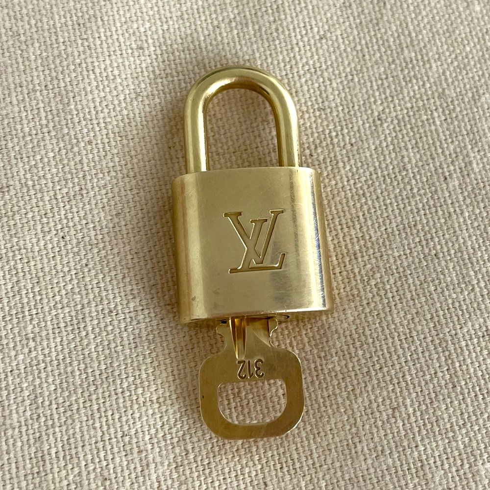 SOLD #312 Louis Vuitton Brass Lock and Key Set